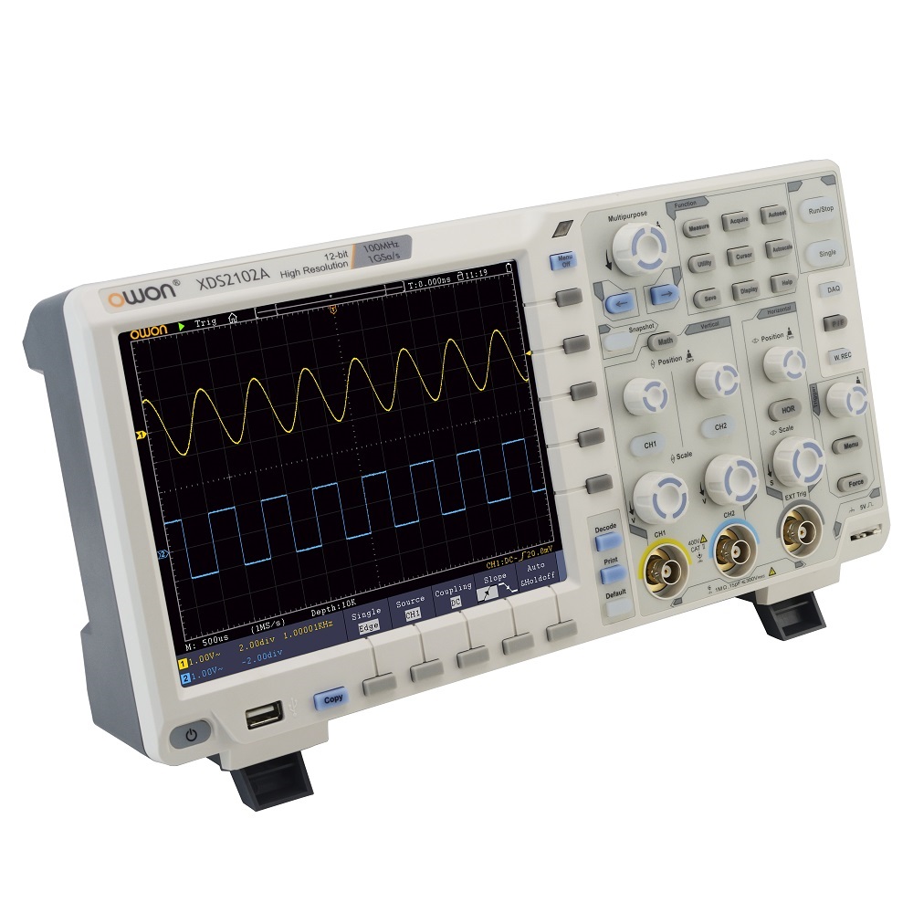 OwonXDS2102ADigitalOscilloscope12BitsVerticalResolution100MHz1GSs8InchLCDDisplay2CHHighResolutionDig-1796198-5