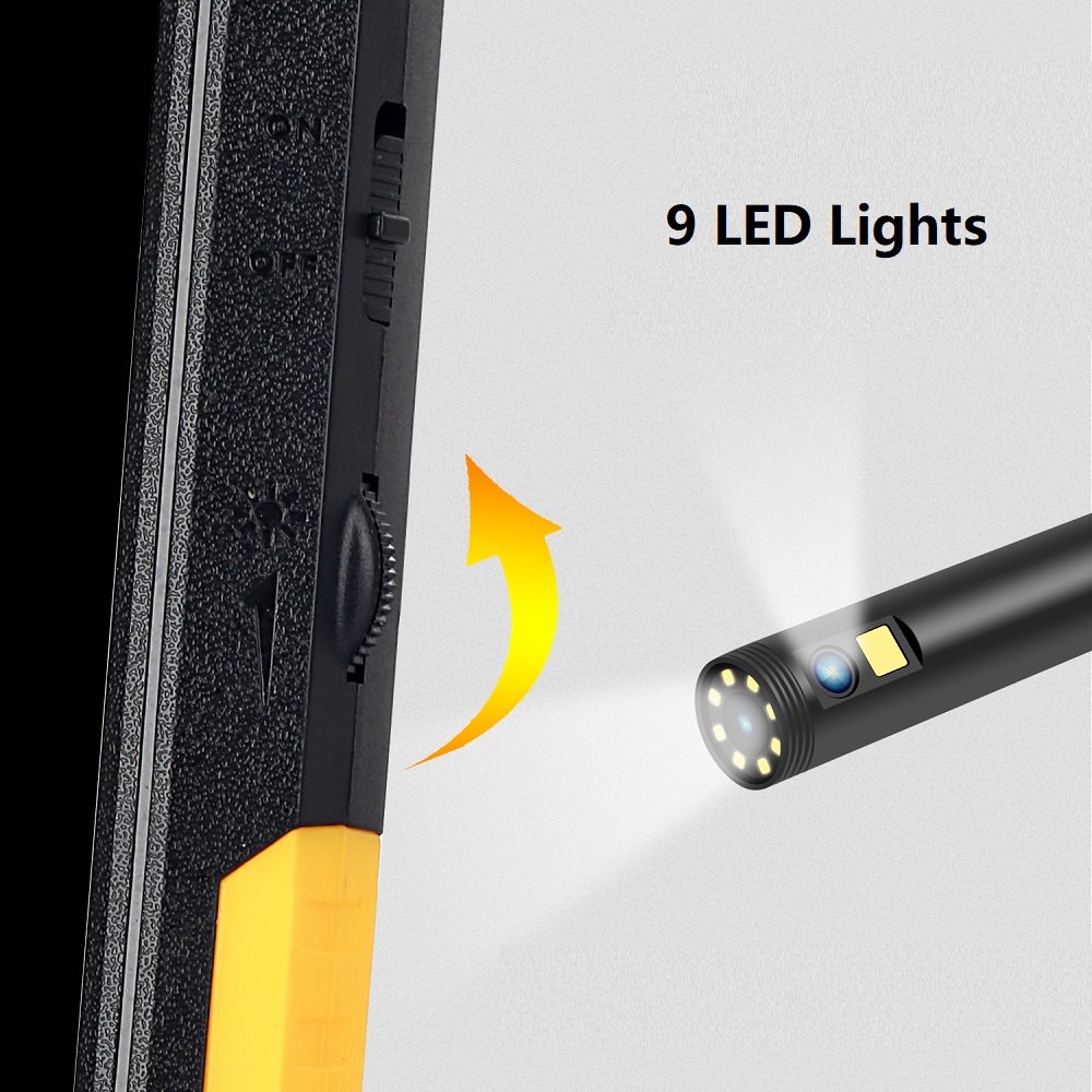 P50558mmDual-lens1080PHD45inchesIPSScreenIndustrialBorescopeIP68WaterproofBorescopewith9LEDLights-1943520-9
