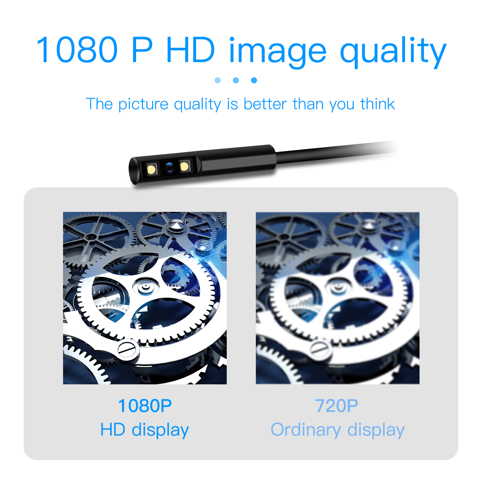 ProfessionalIndustrialHD1080PBorescopeSingleCamerawith24InchLCDScreen50MeterPipeSewerInspectionIP68W-1965136-2