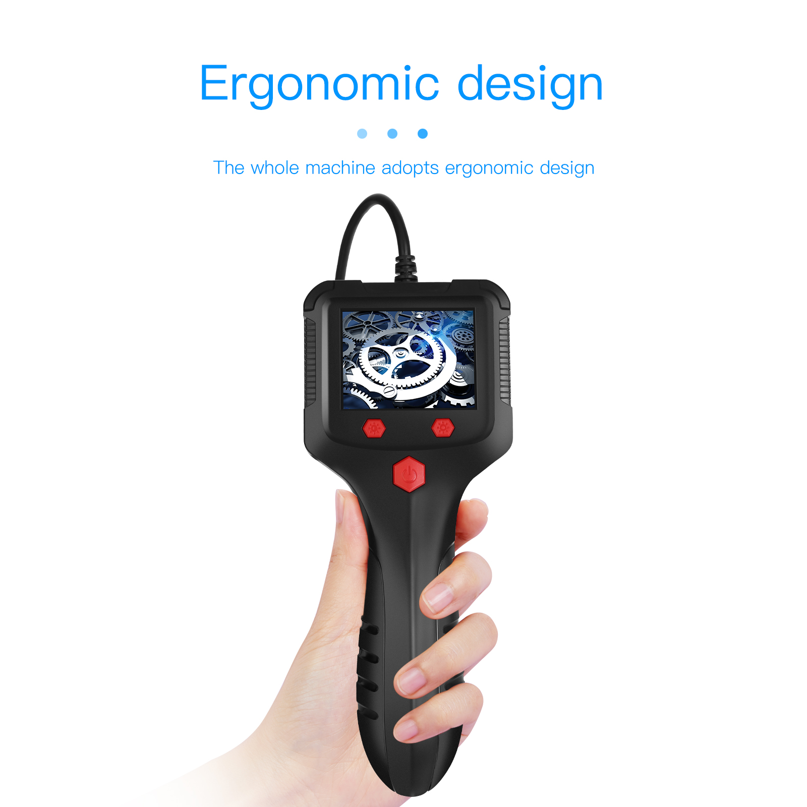 ProfessionalIndustrialHD1080PBorescopeSingleCamerawith24InchLCDScreen50MeterPipeSewerInspectionIP68W-1965136-4