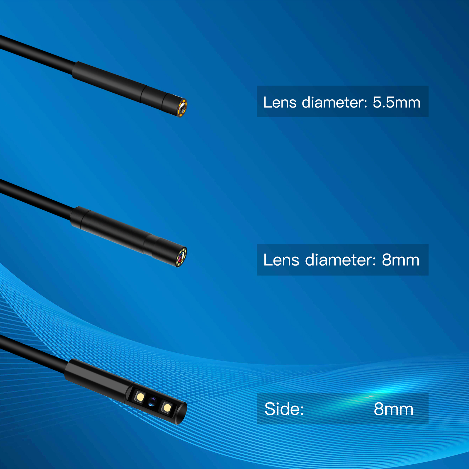 ProfessionalIndustrialHD1080PBorescopeSingleCamerawith24InchLCDScreen50MeterPipeSewerInspectionIP68W-1965136-7