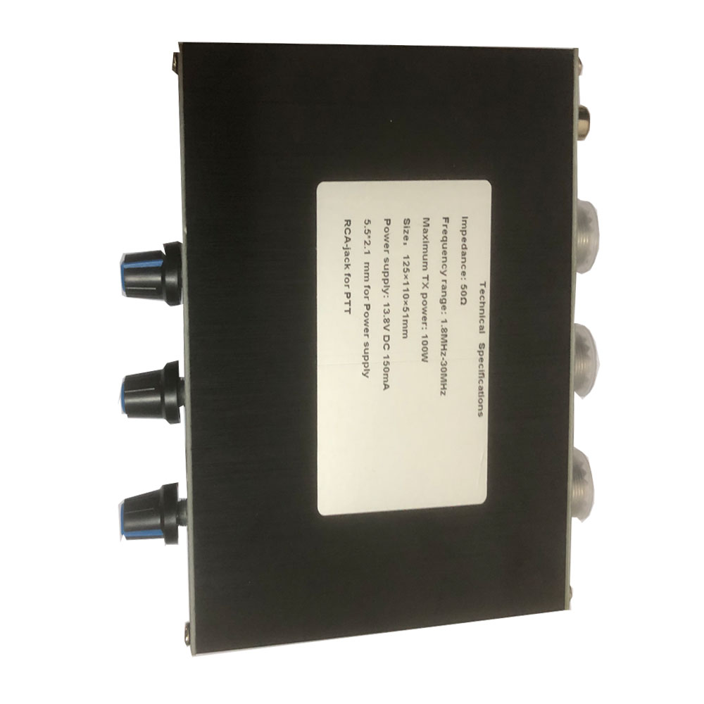 QRMEliminatorX-FaseHFBandsSecondGeneration1-30MHzAdjustableCancellerwithIntegratedPTTControlAluminiu-2014365-6