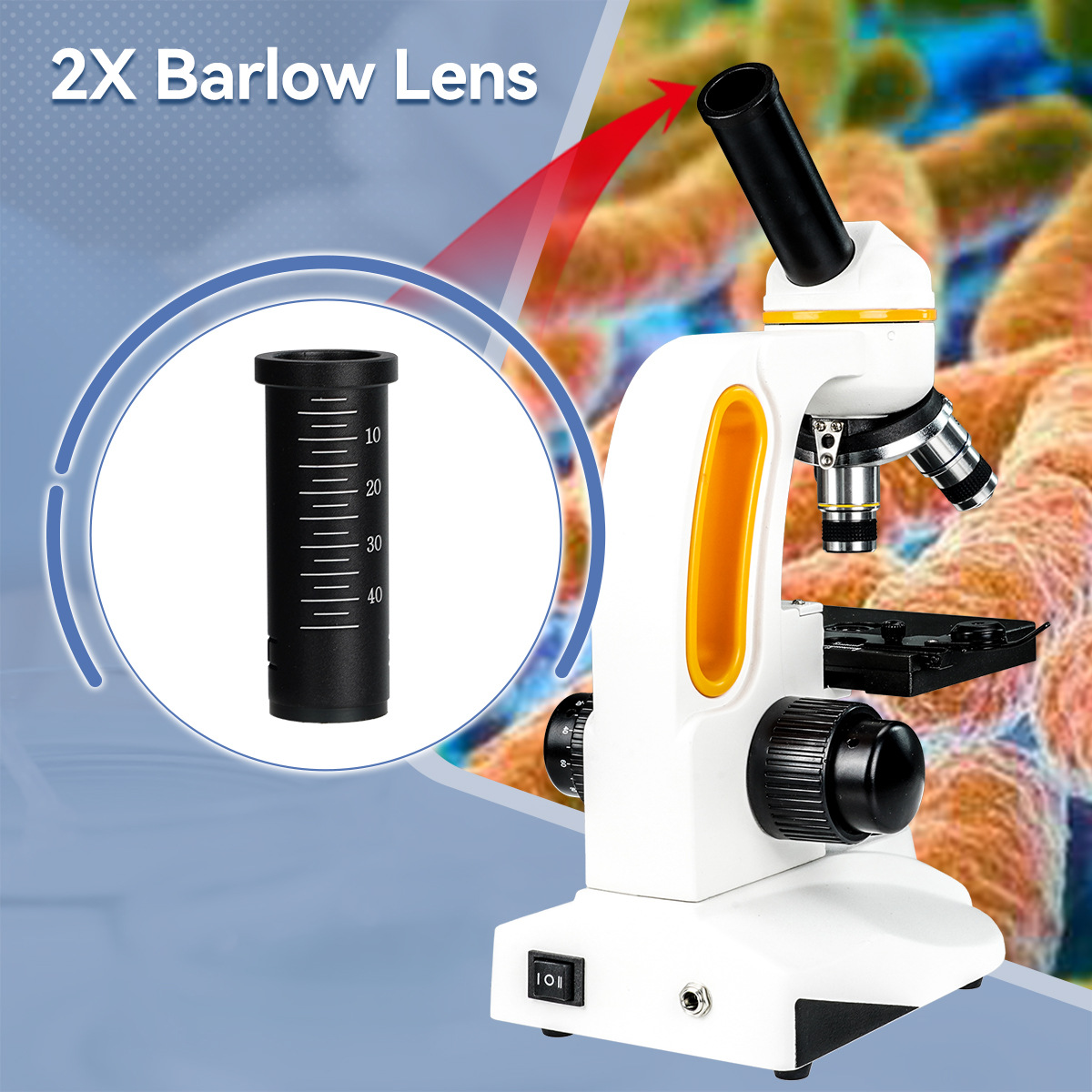 SM202MonocularMicroscope40-2000XMagnificationwithUpgrade25XEyepiecePortableLEDLightDesignIncludeMobi-2004591-4