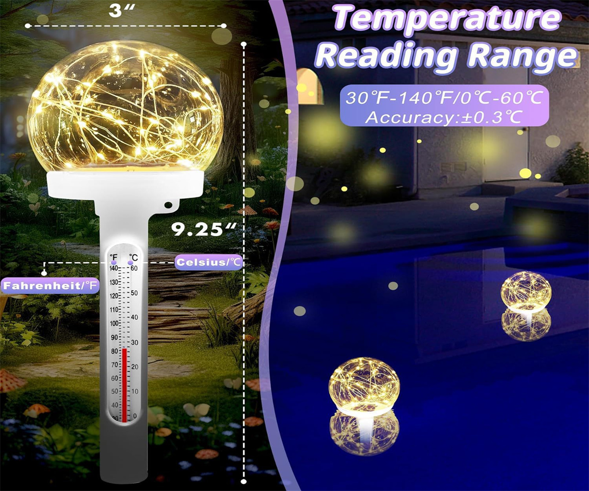 SolarPoweredFloatingPoolThermometerEasytoReadNightDisplayWaterproofHighAccuracyLEDColoredLightforPer-2012909-3