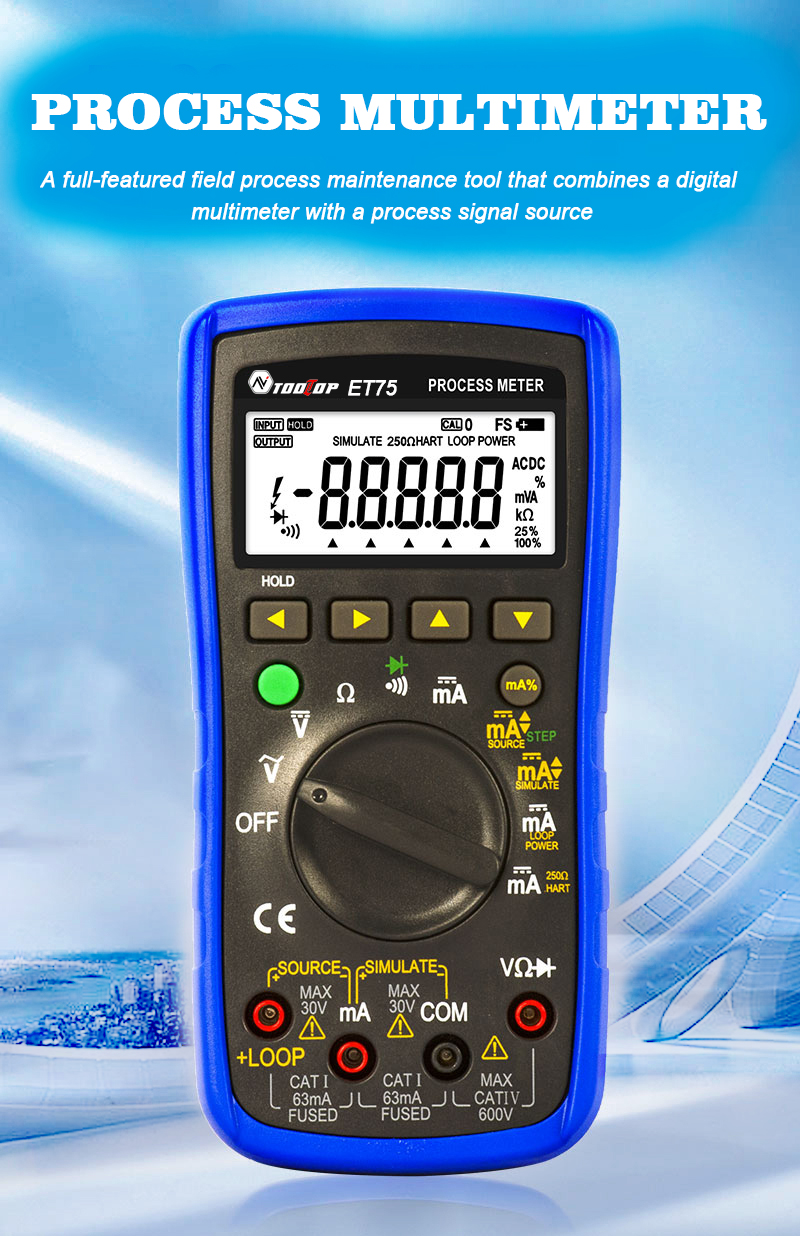 TOOLTOPET75ProcessMultimeterSignalSource2in1LoopSupplySimulateTransmitterOhmDiodeMultifuctionProcess-1987638-2