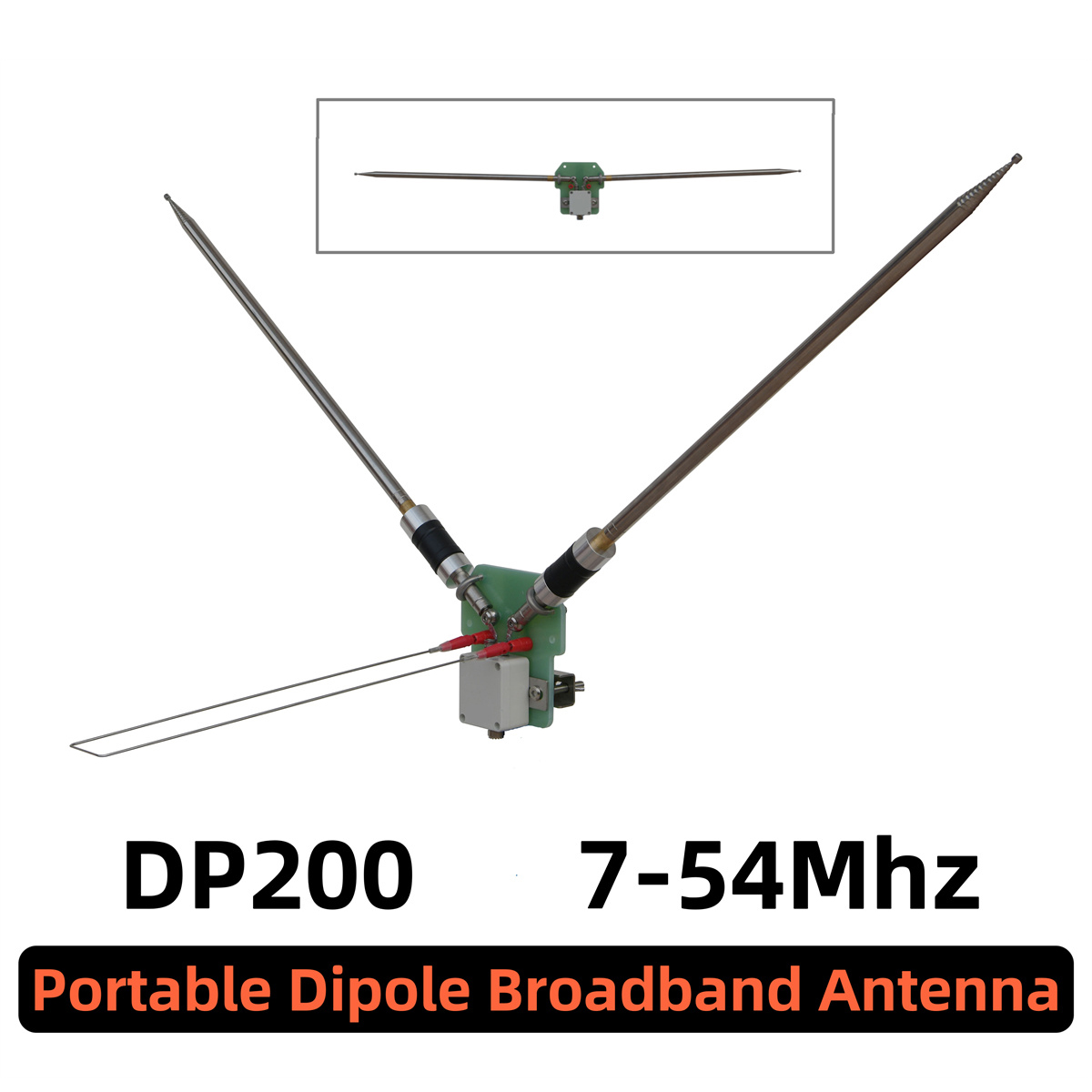 TZTHamGeekDP2007-54MHz200WPortableDipoleAntennaBroadbandAntennaBetterthanGPAntenna-1993181-8