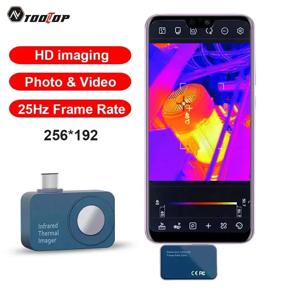 TooltopT7ThermalImagingCameraHighResolution256192InfraredSensor25HzSmoothImageCaptureWideTemperature-2015327-1