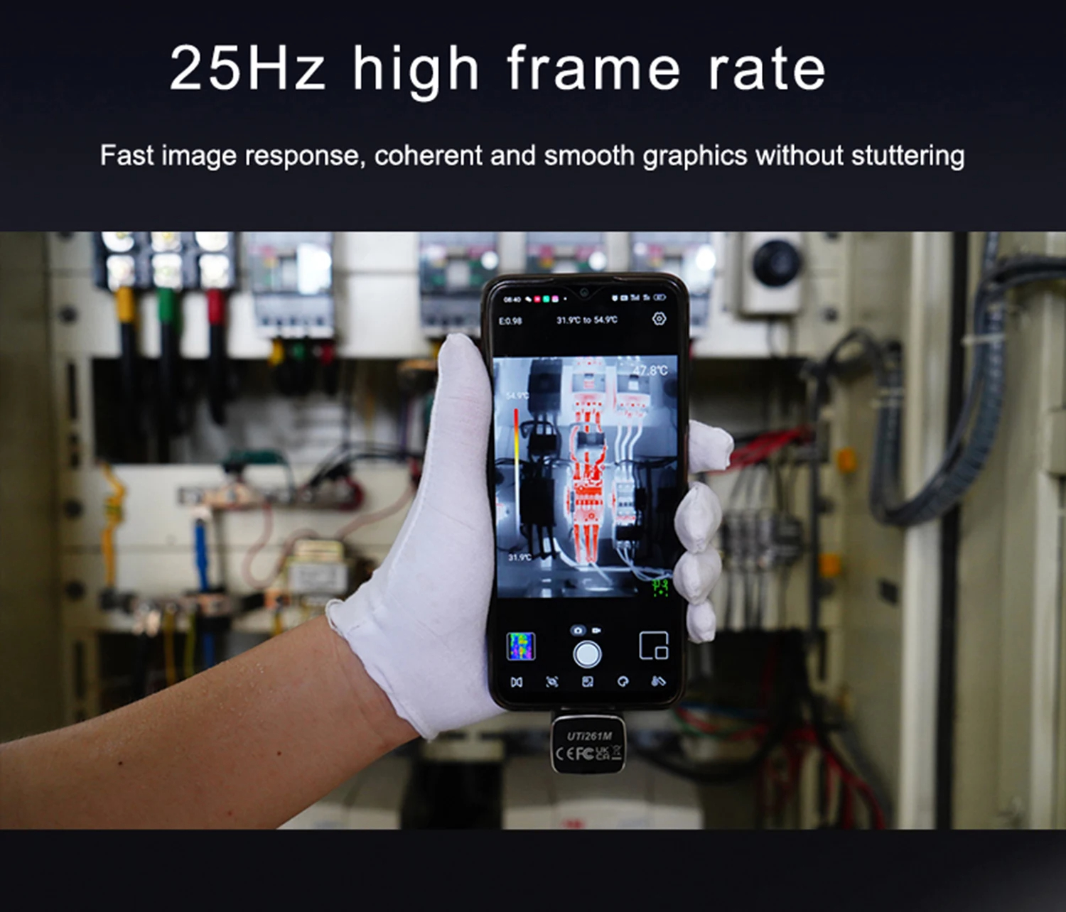 UNI-T-UTi261MInfraredThermalImagerHigh-Resolution256X192PixelforAccurateTemperatureMeasurementCompac-2011732-5