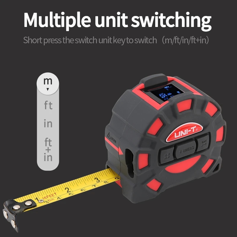 UNI-T50M60MLaserTapeMeasureLM50TLM60TDigitalElectronicRulerRouletteMeterLCDDisplayRetractableMeasuri-1983235-6