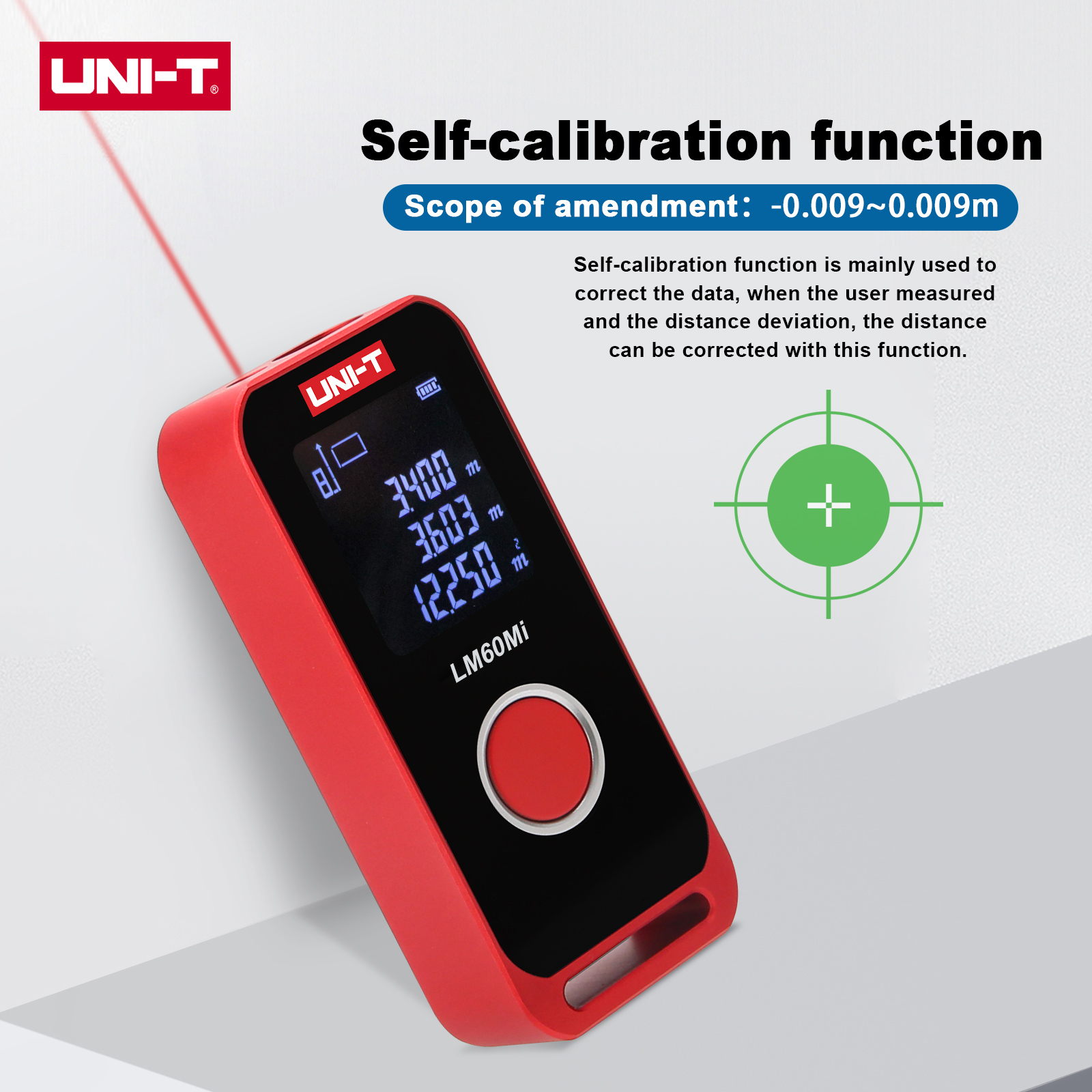 UNI-TLM40MiLM60MiMiniRechargeableLaserDistanceMeters40m60mDigitalElectronicRulerMeasuringInstrument-2012845-2