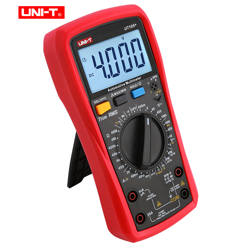 UNI-TUT105PlusAutomobileMultimeterTrueRMSAutoRangeVoltageCurrentFrequencyTemperatureTester-1984160-3