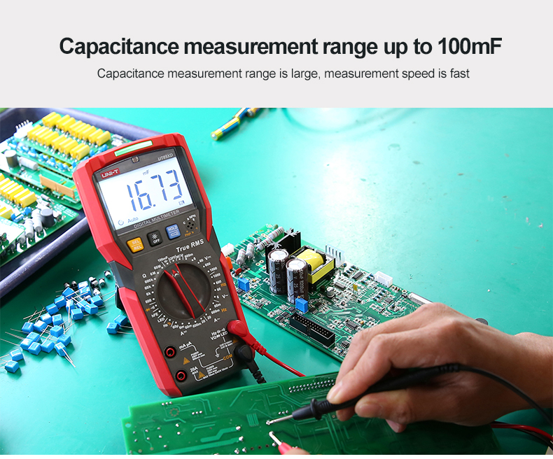UNI-TUT89XUT89XDProfessionalDigitalMultimeterTrueRMSNCV20ACurrentACDCVoltmeterCapacitanceResistanceT-1983054-7