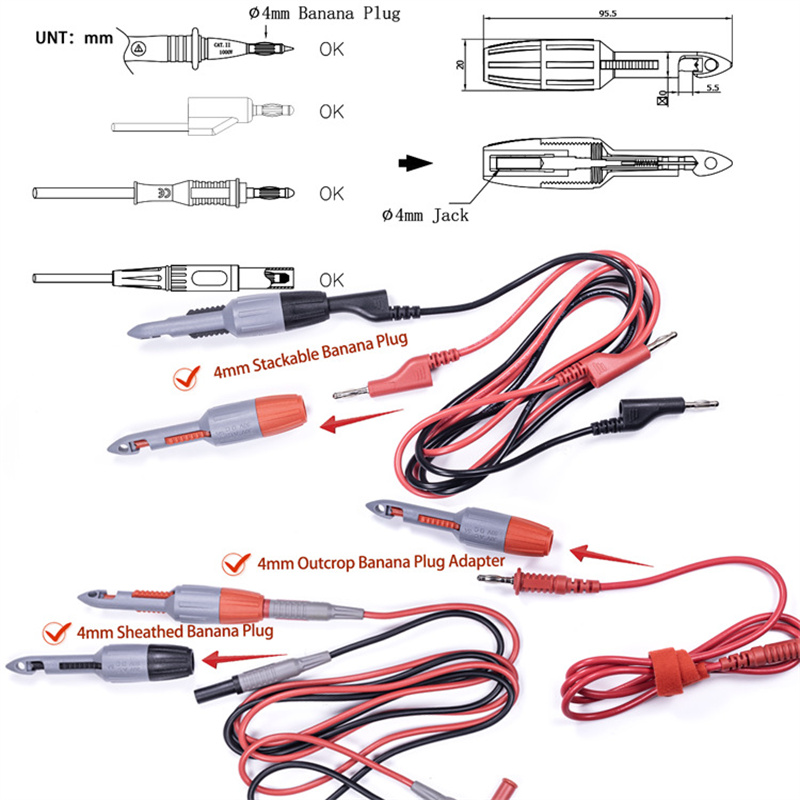 UniversalMultimeterPiercingNeedleNon-DestructiveWireProbeforElectricalandAutoRepairHighAccuracyEasyt-2014904-7