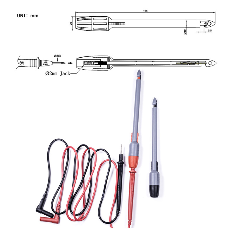 UniversalMultimeterPiercingProbewith4mmBananaPlugNon-DestructiveforAutoRepairTestingPreciseReadingsA-2014905-5