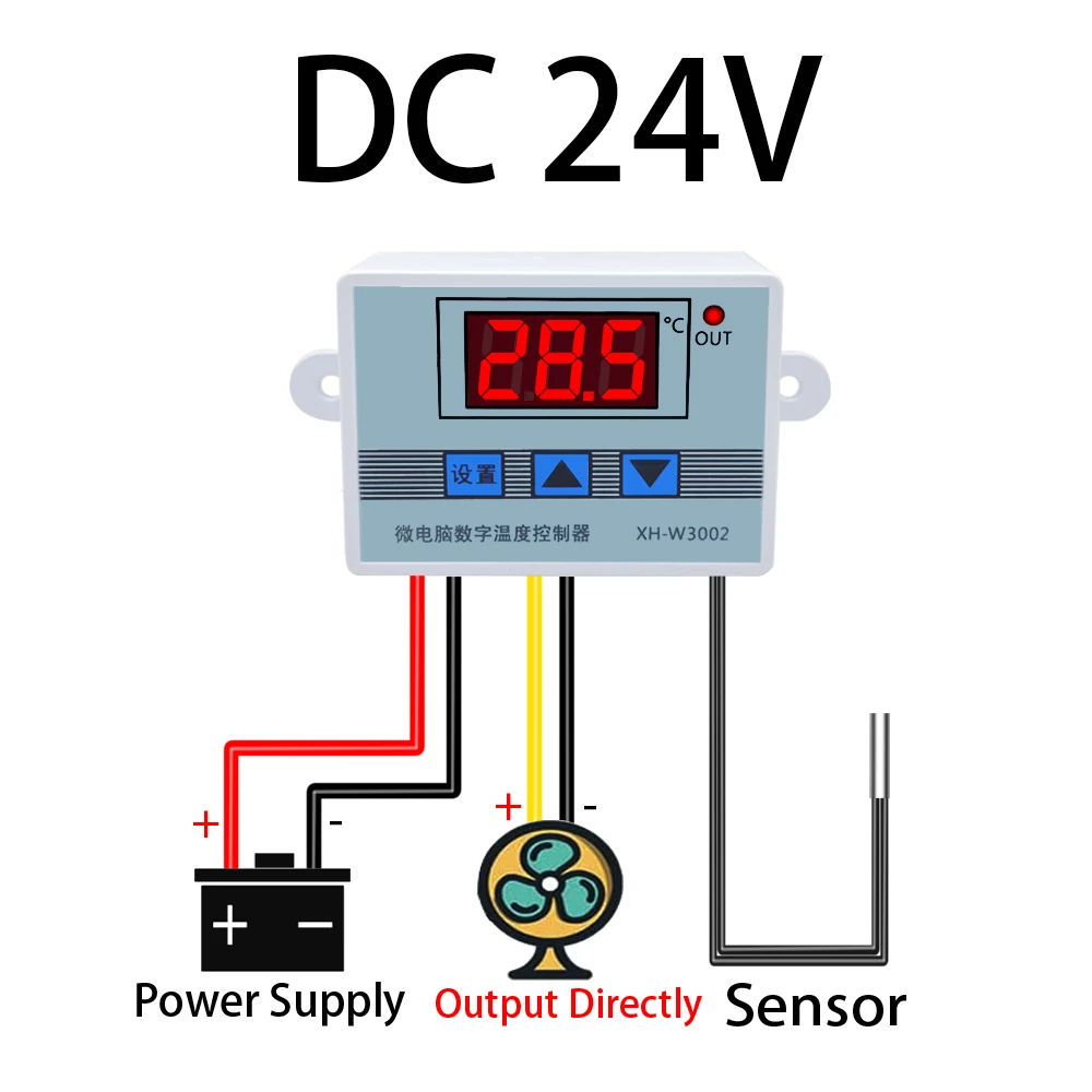 W3002DigitalLEDTemperatureControllerwith12V24V220V110VOptionsDualRefrigerationandHeatingControlAdjus-2011807-10