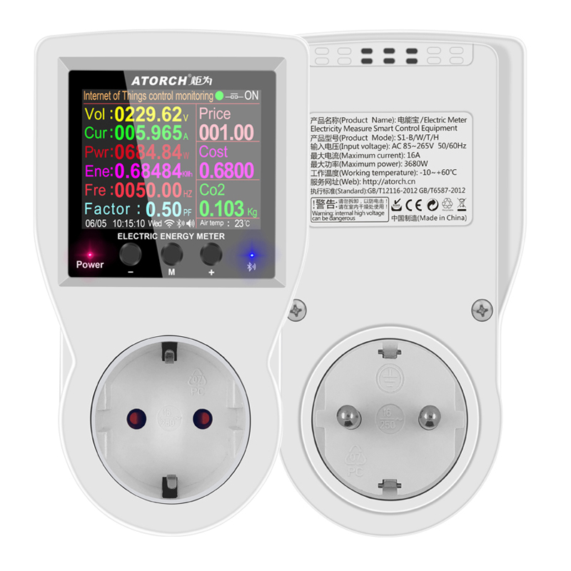WIFIDigitalWattmeterEUPlug220VACPowerMeterElectricyconsumptionEnergyMeterPowerKilowattWattageElectri-1996941-2
