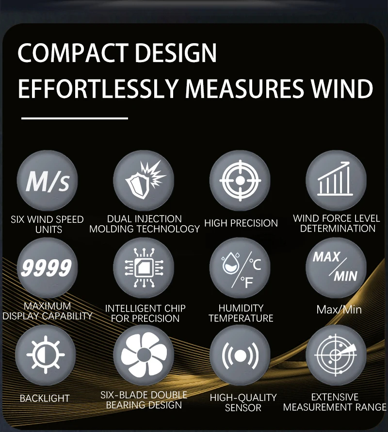ZOYIZT-FS1HighPrecisionAnemometerWindSpeedTemperatureandHumidityMeasurement04-3000mswithClearLCDDisp-2013490-2