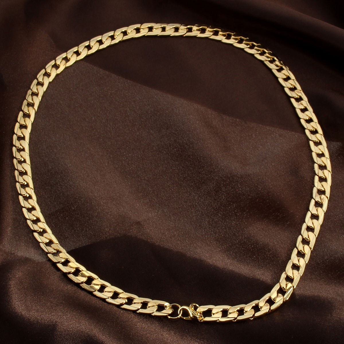 18KGoldPlated10mmMenChain24inchNecklaceJewelry-1024889-1