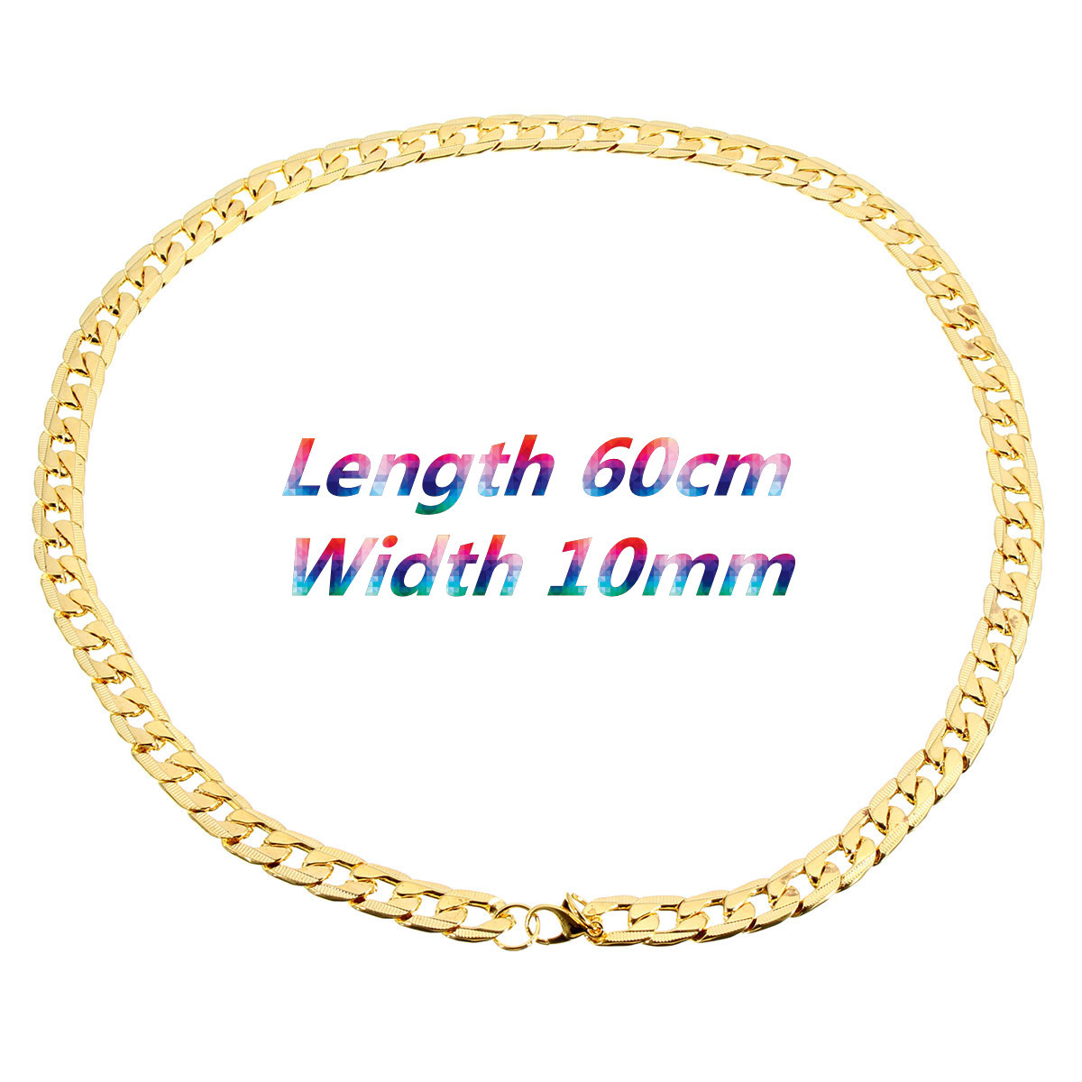 18KGoldPlated10mmMenChain24inchNecklaceJewelry-1024889-4