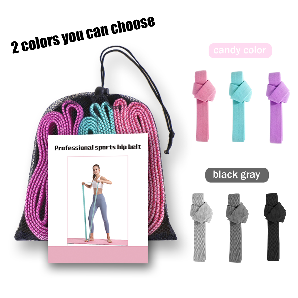 3pcsElasticYogaPilatesStretchResistanceBandStrapExerciseFitnessGymSports-1784382-9