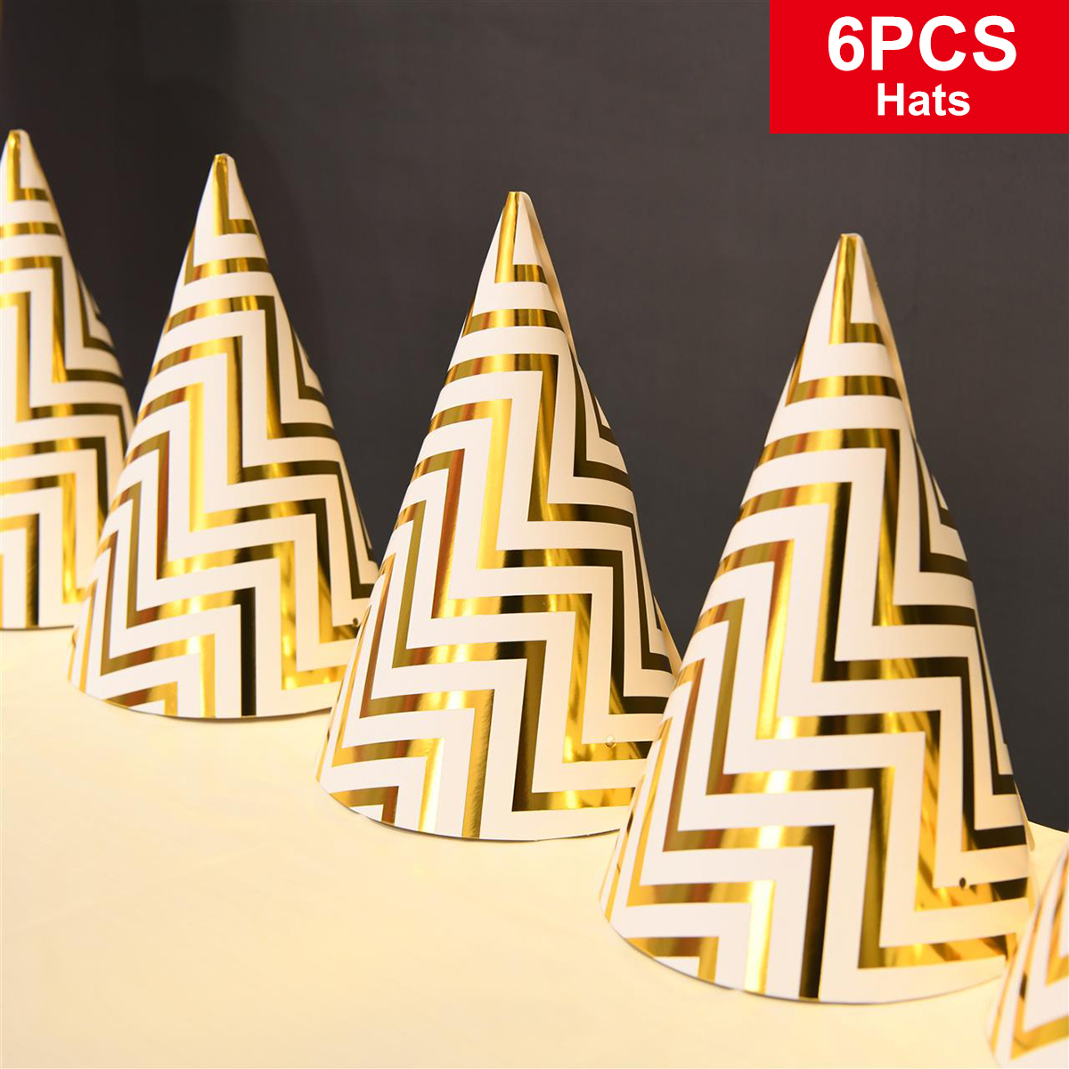 GoldStripeSeriesDisposableTablewareSetsPaperPlatesforPartyPartyBirthdayWeddingDecoration-1764923-3