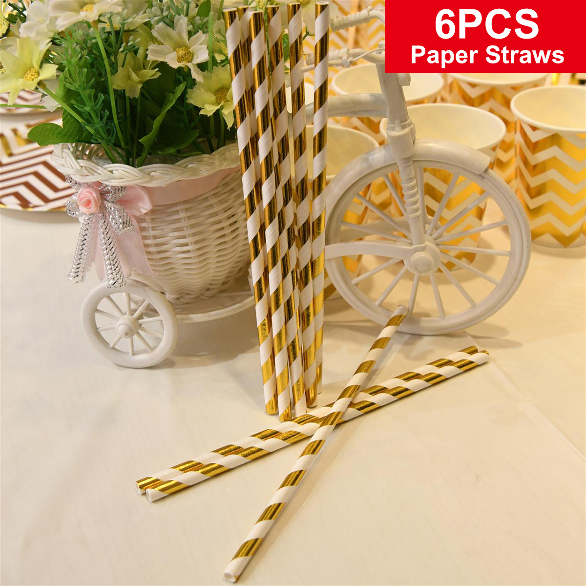 GoldStripeSeriesDisposableTablewareSetsPaperPlatesforPartyPartyBirthdayWeddingDecoration-1764923-4