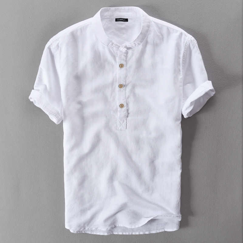 MensRetroSolidLinenCottonShirtsCasualSummerSoftCoolTopsBlouseTeeUS-1574506-1