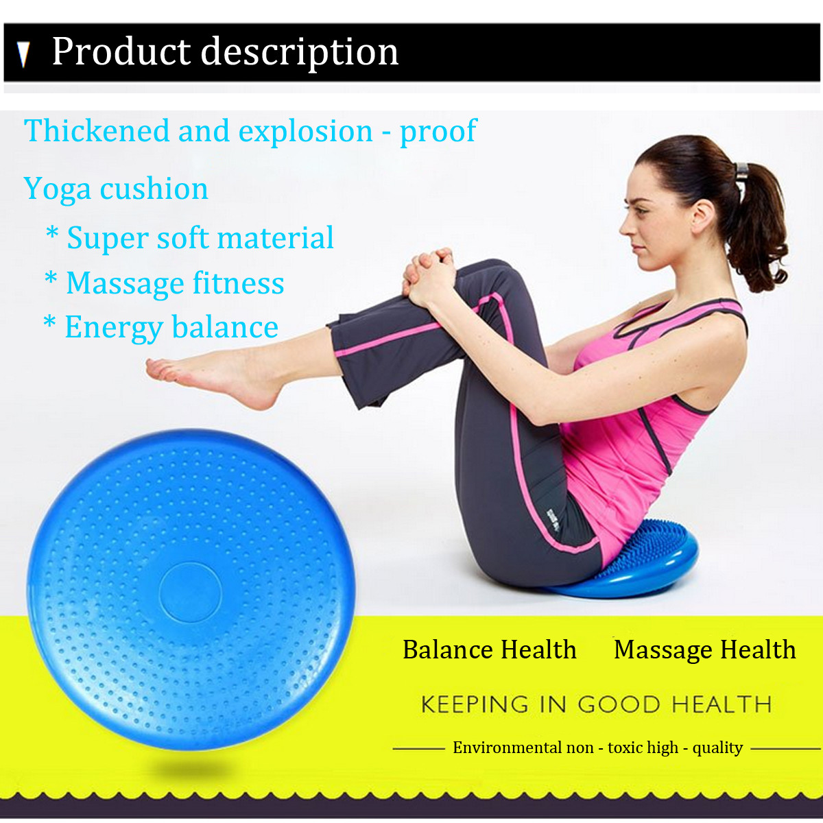 YogaExercisePilatesTriggerMassageBalanceCushionGymFitnessBallThickeningRiot-1145433-4