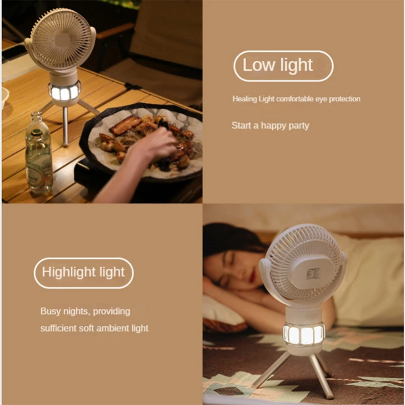 10000mAhPortableCampingFanRechargeablewithMagneticRemoteControlFoldableTripodNightLightPowerBankFunc-2015206-3