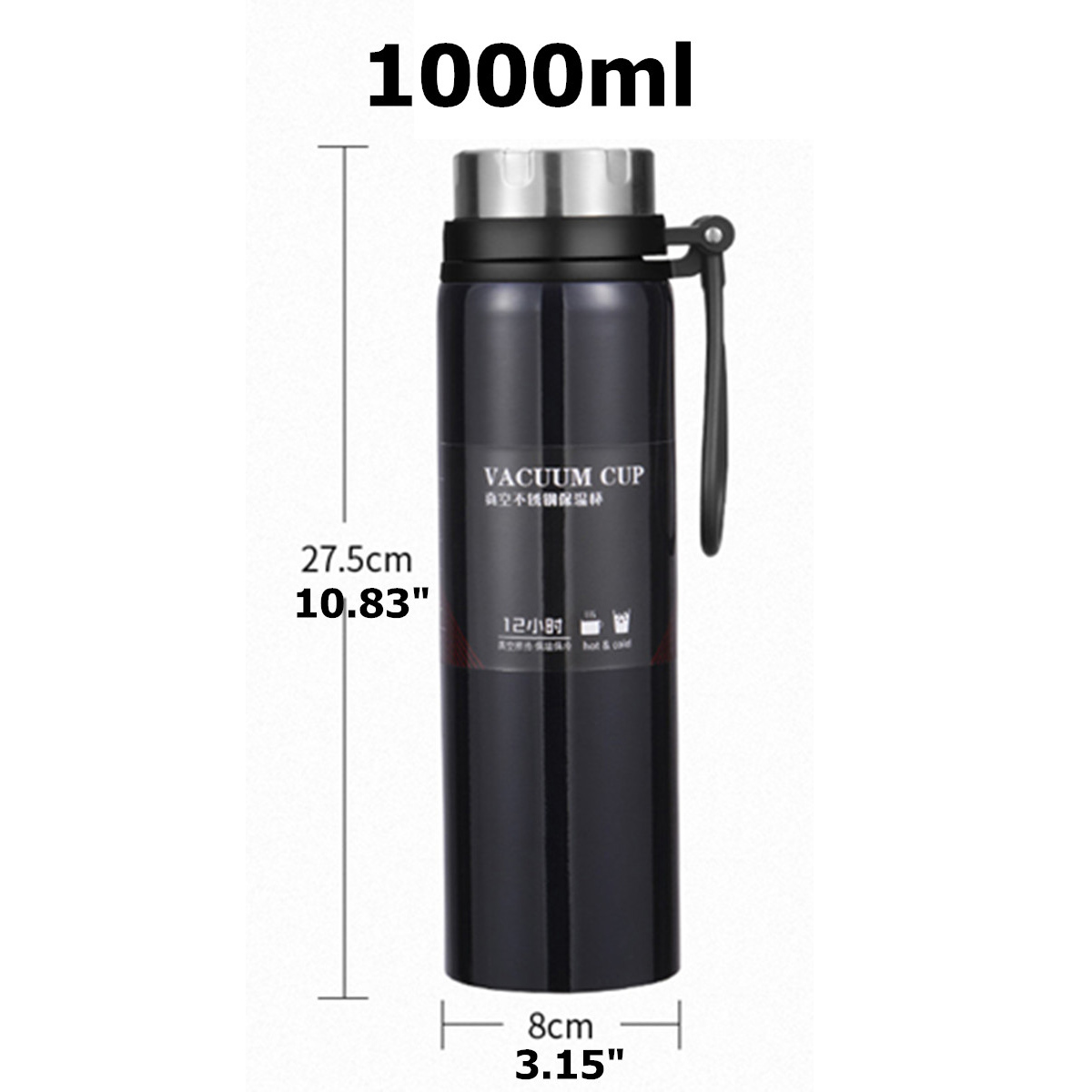 1LStainlessSteelVacuumCupCampingTravelSportThermosCupInsulatedWaterBottle-1634608-2