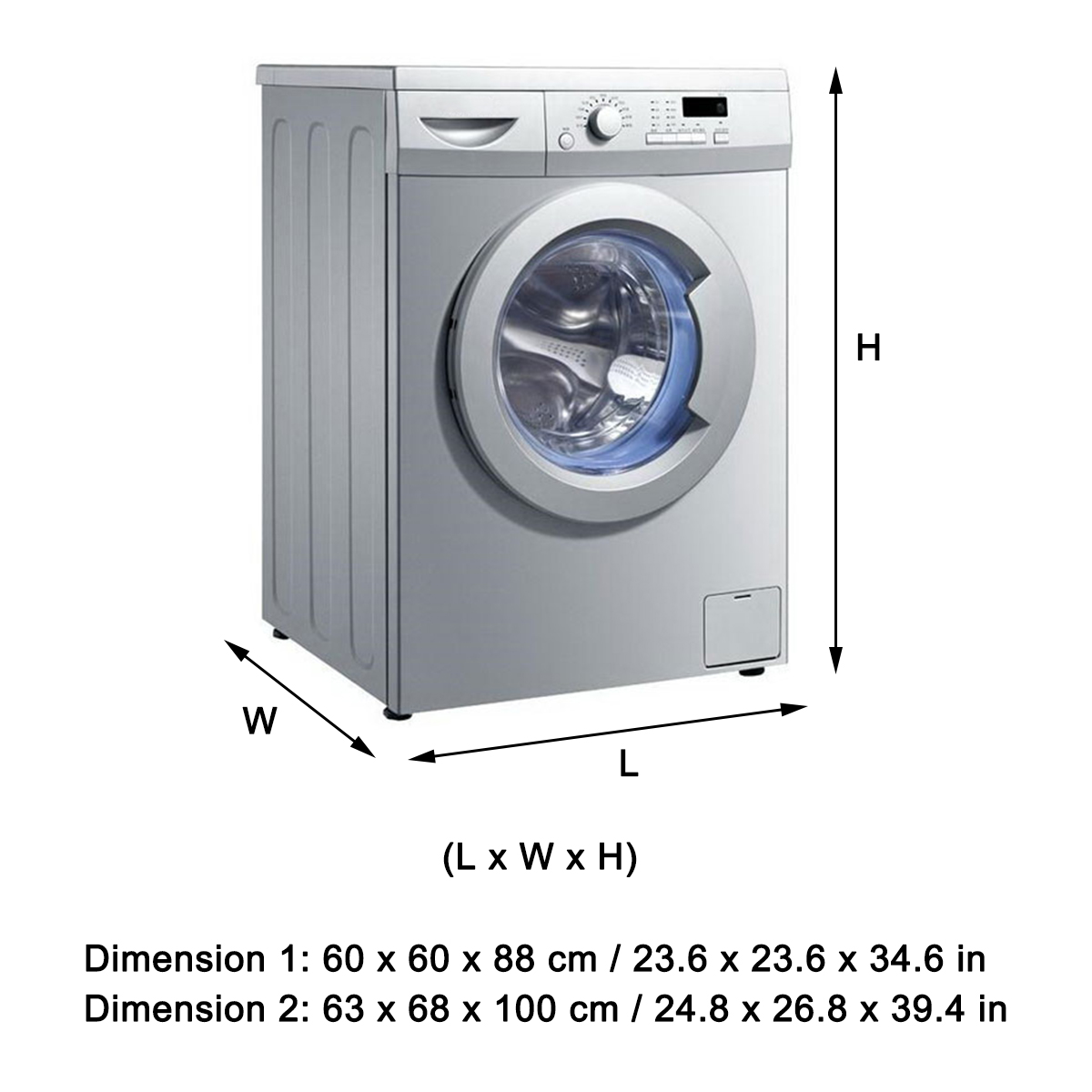 210DWaterproofSunscreenDustProofCoverWashingMachineCoverCaseRollerWashingMachineProtectiveDustFrontL-2008000-2