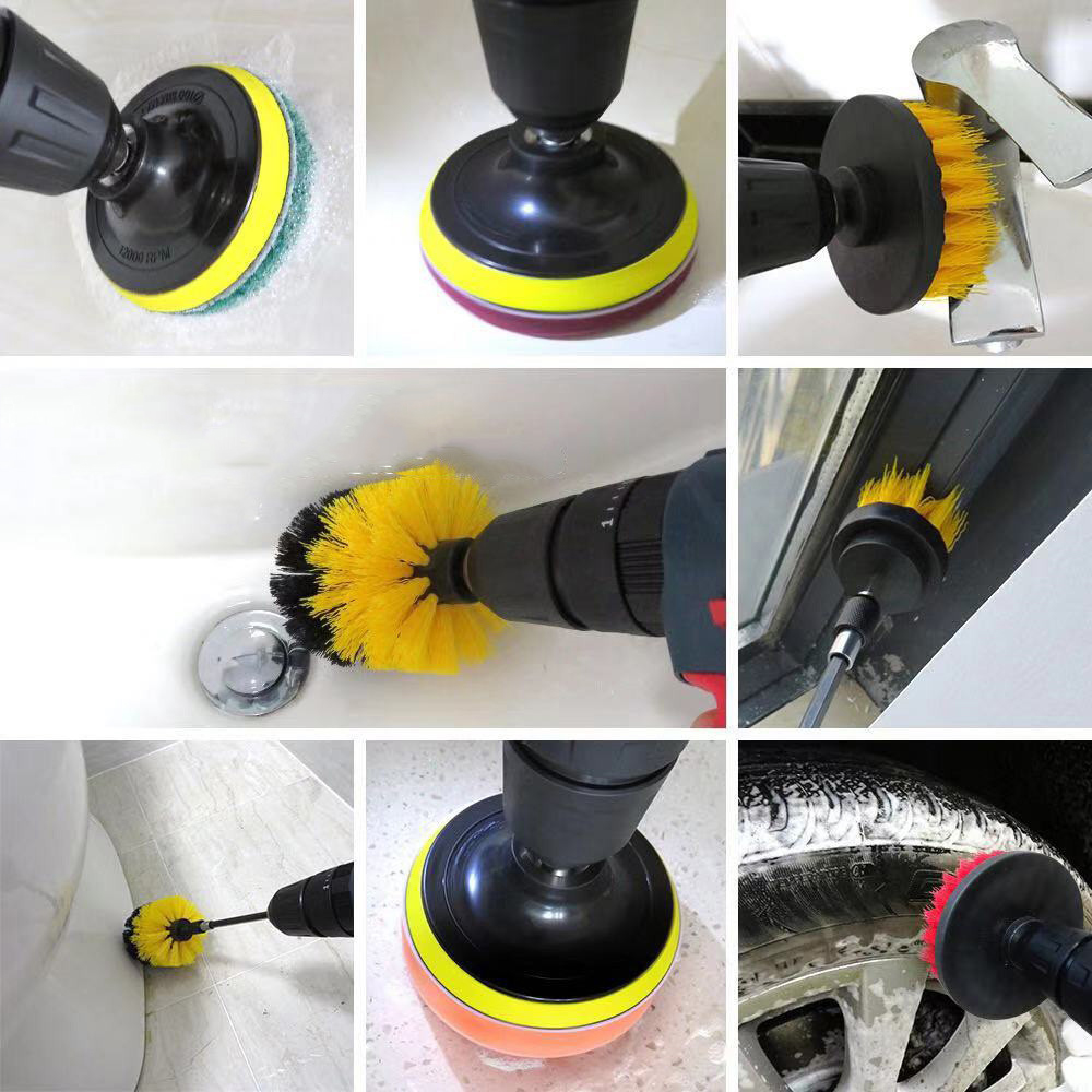 25PCSETElectricDrillBrushesBrushAttachableforCleaningPoolTileFlooringBrickCeramicMarbleGroutBathroom-1983484-7