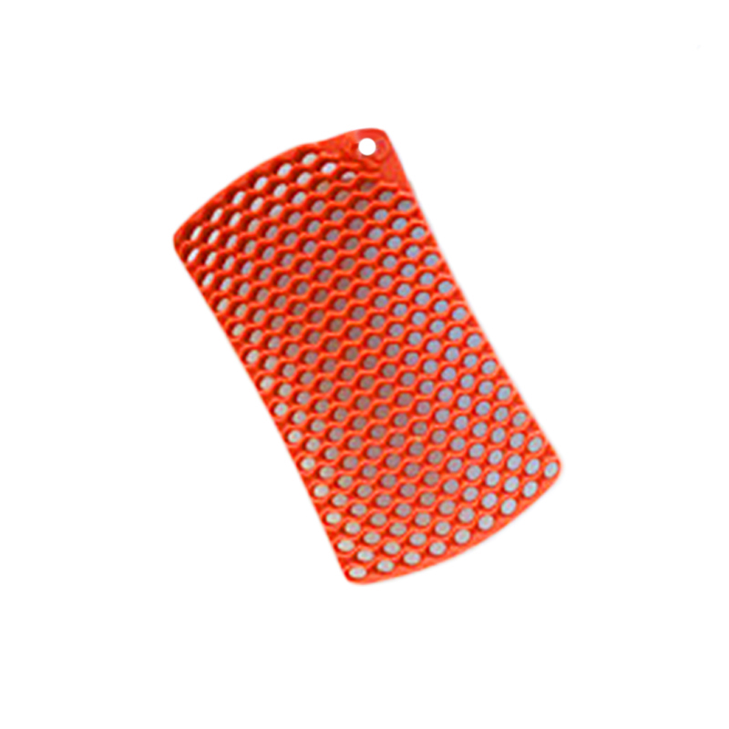 2PCSWhiteandRedSiliconeHollowDishWashingSpongeScrubberCleaningBrushSet-1333266-3