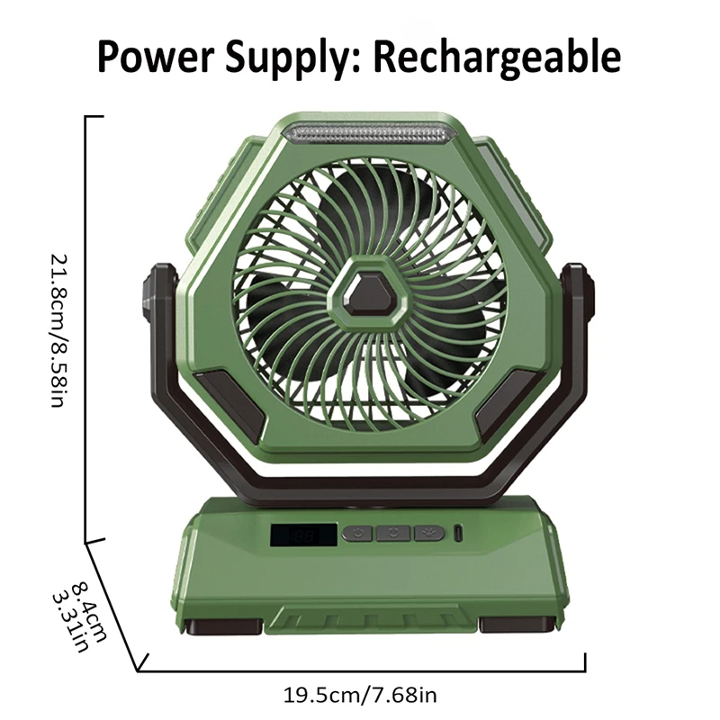 6000mAhRechargeableCampingFanwithLEDLightPortableOutdoorCeilingOscillatingFanType-CChargingAdjustabl-2013692-6