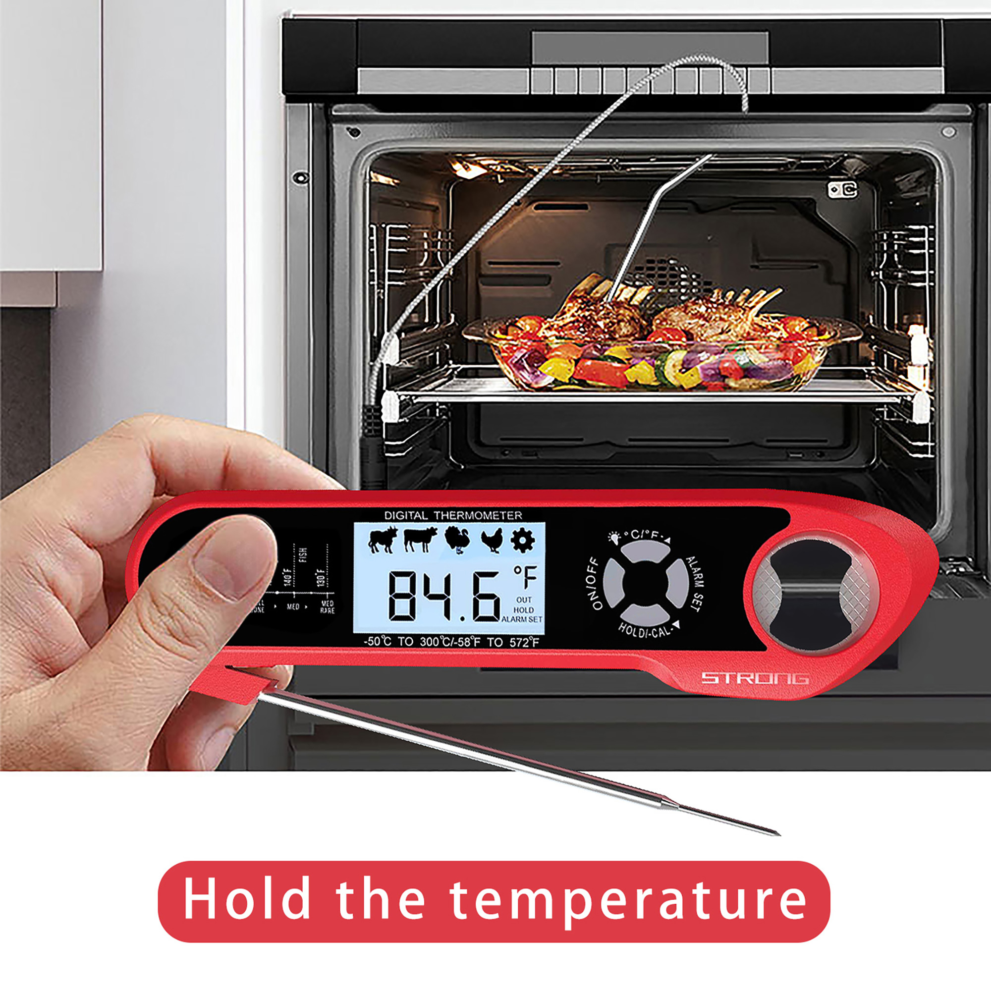 AGSIVODualProbesFastInstantReadDigitalFoodMeatThermometerWaterproofForBBQKitchenCookingGrilling-2002100-3