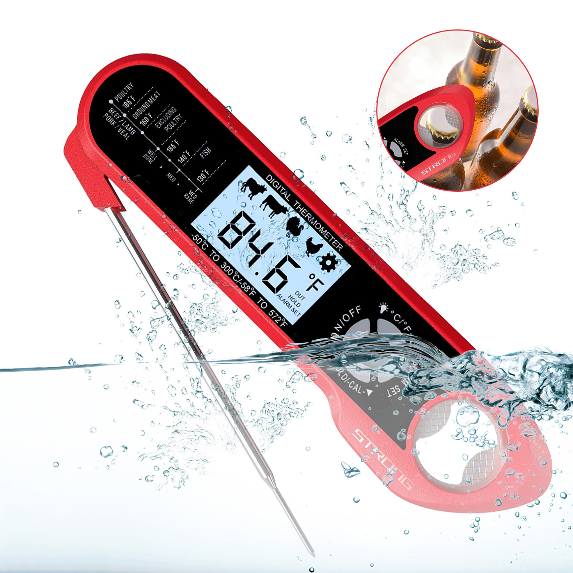 AGSIVODualProbesFastInstantReadDigitalFoodMeatThermometerWaterproofForBBQKitchenCookingGrilling-2002100-4