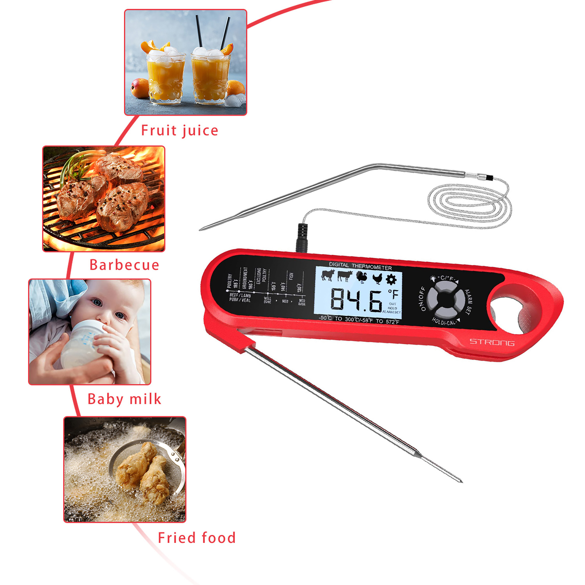 AGSIVODualProbesFastInstantReadDigitalFoodMeatThermometerWaterproofForBBQKitchenCookingGrilling-2002100-6