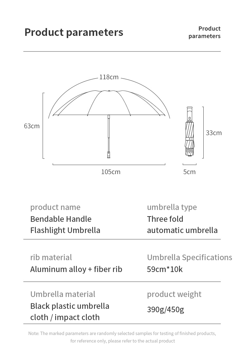 AGSIVOLEDLightTravelAutomaticFoldingReverseUmbrella10RibsReinforcedWindproofUPF50UVProtectionAutoOpe-1995786-20