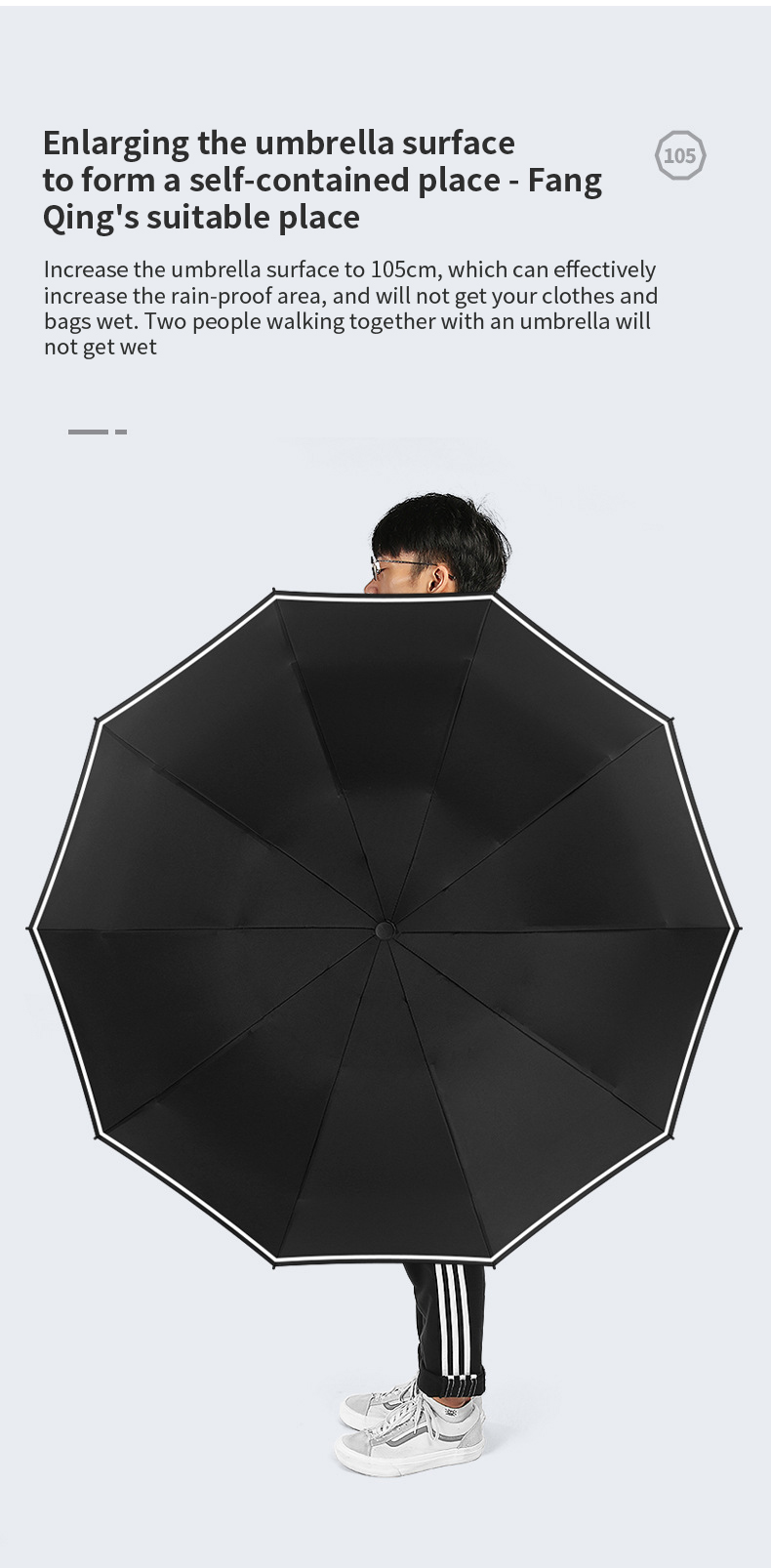 AGSIVOLEDLightTravelAutomaticFoldingReverseUmbrella10RibsReinforcedWindproofUPF50UVProtectionAutoOpe-1995786-5