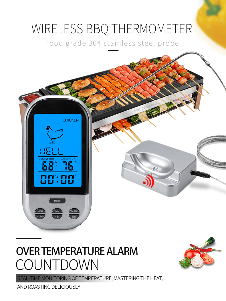 AGSIVOTS-BN52DigitalMeatFoodThermometerInstantReadFoodThermometerTimerAlarmforCookingGrillingBBQ-1989990-1