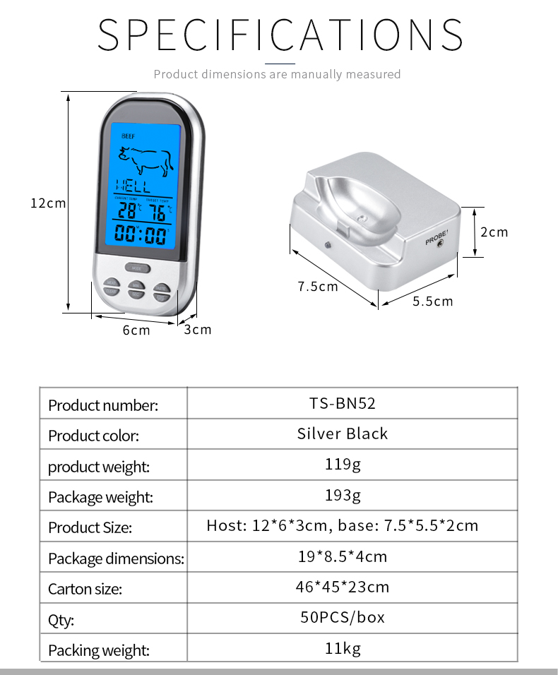 AGSIVOTS-BN52DigitalMeatFoodThermometerInstantReadFoodThermometerTimerAlarmforCookingGrillingBBQ-1989990-13