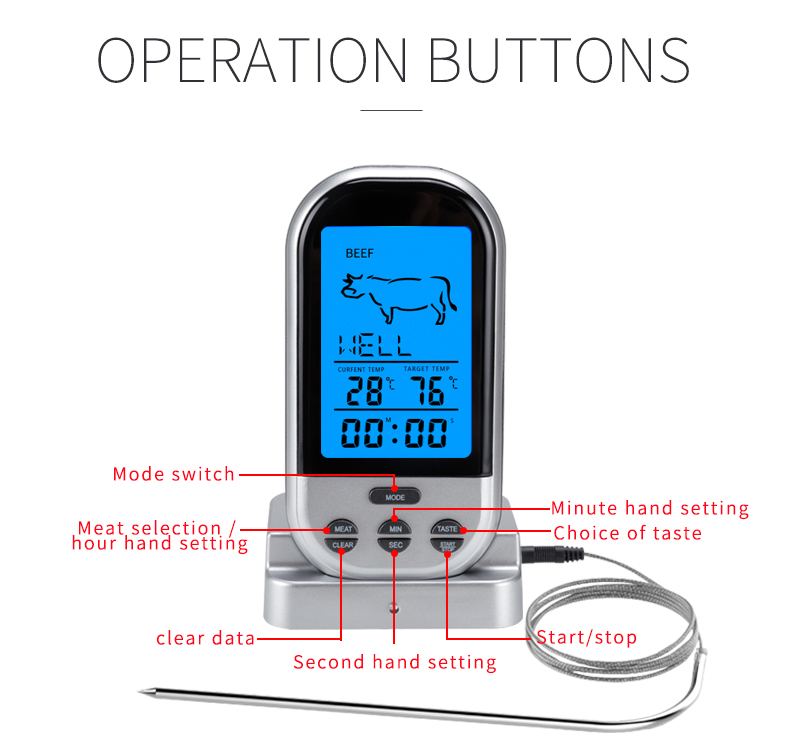 AGSIVOTS-BN52DigitalMeatFoodThermometerInstantReadFoodThermometerTimerAlarmforCookingGrillingBBQ-1989990-10