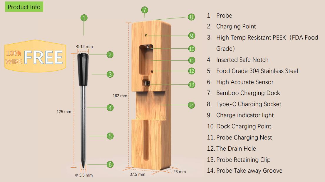 AGSIVObluetoothWirelessFoodMeatThermometer165ftLongRangeDigitalThermometerAlarmforGrillingForBBQKitc-2001879-7