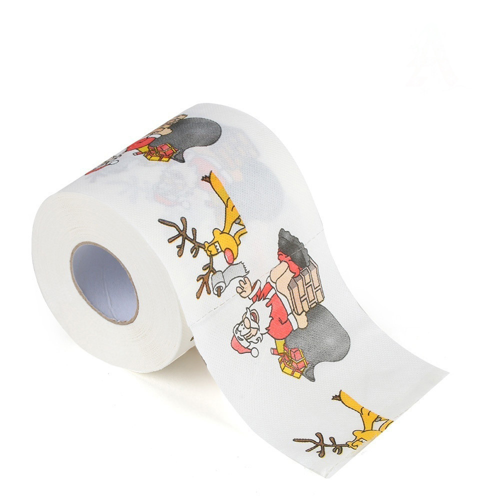 BathPaperChristmasPrintedHomeSantaClausBathToiletRollPaperChristmaXmasDecorTissue170LeavesToiletPape-1652253-3