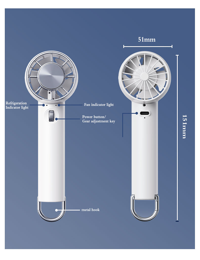 HandheldPortableElectricFanSemiconductorRefrigerationFan1800mAhUSBRechargeableCoolingFanAirCoolerfor-2011823-11