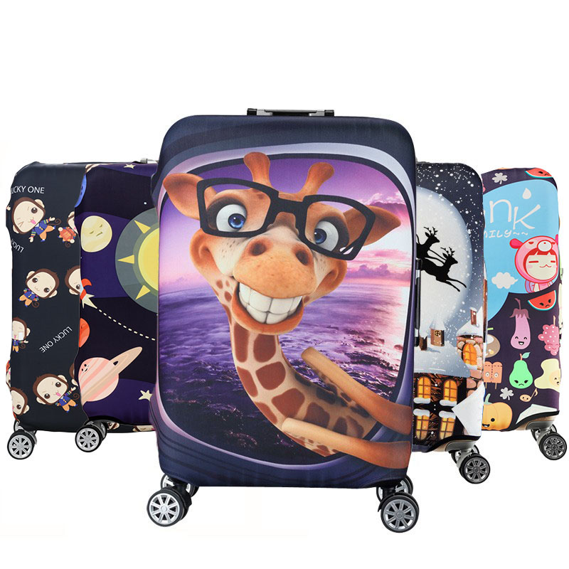 HonanaCartoonCuteAnimalElasticLuggageCoverTrolleyCaseCoverWarmTravelSuitcaseProtector-1222062-1