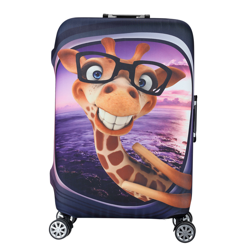 HonanaCartoonCuteAnimalElasticLuggageCoverTrolleyCaseCoverWarmTravelSuitcaseProtector-1222062-3