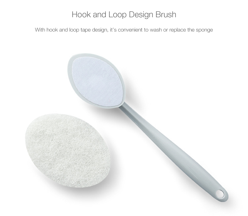 HonanaHomeMultifunctionalLongHandleDismountableHookandLoopDesignSpongeCleaningBrush-1350907-4