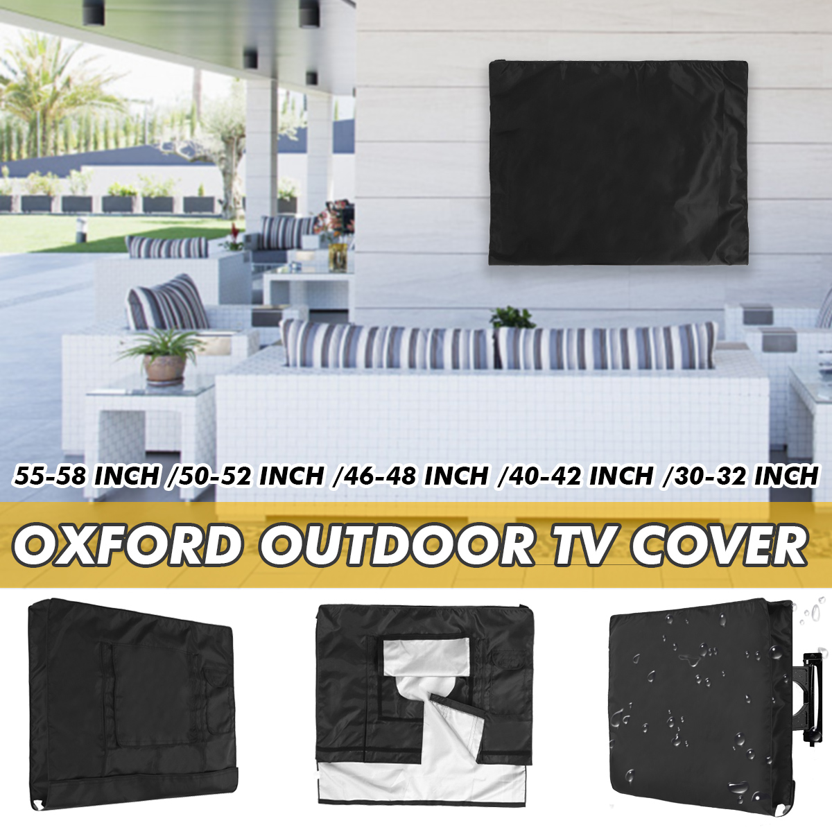 WaterproofOutdoorTVCoverProtectTVScreenDustproofCoverOxfordTelevisionCasefor30-58InchTVAll-PurposeDu-2007999-2