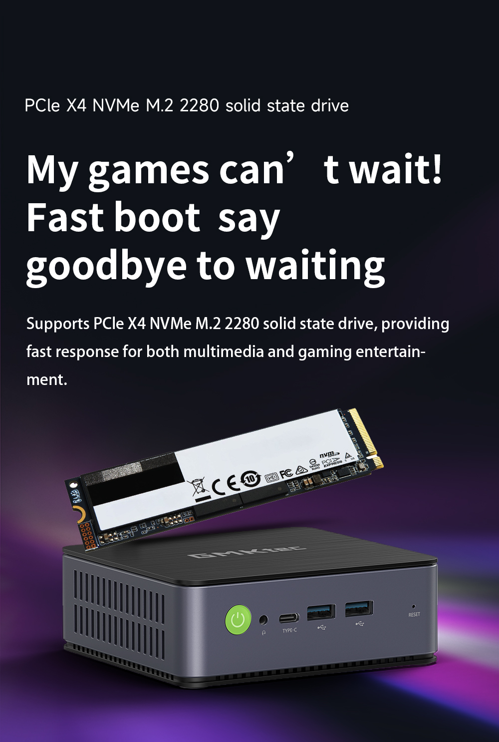 GMKTECNucBoxK2AMDRyzen77735HSMiniPC32GBRAM512GBSSDOctaCoreWIFI6BT52HDMIType-C4KTripleDisplayWindows1-1998190-11